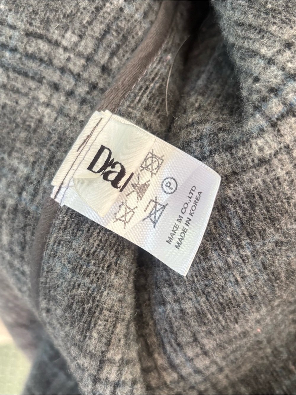 Dearest Gray Wool Duffle Coat Hooded Toggle Jacket Size M - Picture 6 of 10